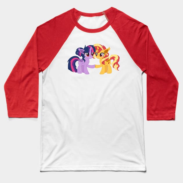 SciSet bat ponies Baseball T-Shirt by CloudyGlow